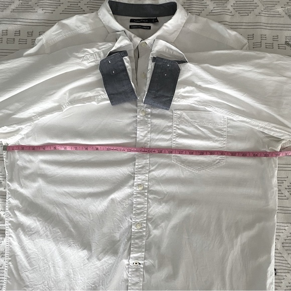 Nautica Classic Fit Stretch Cotton Shirt - Picture 9 of 14
